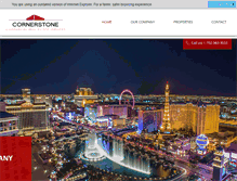 Tablet Screenshot of cornerstonecre.com